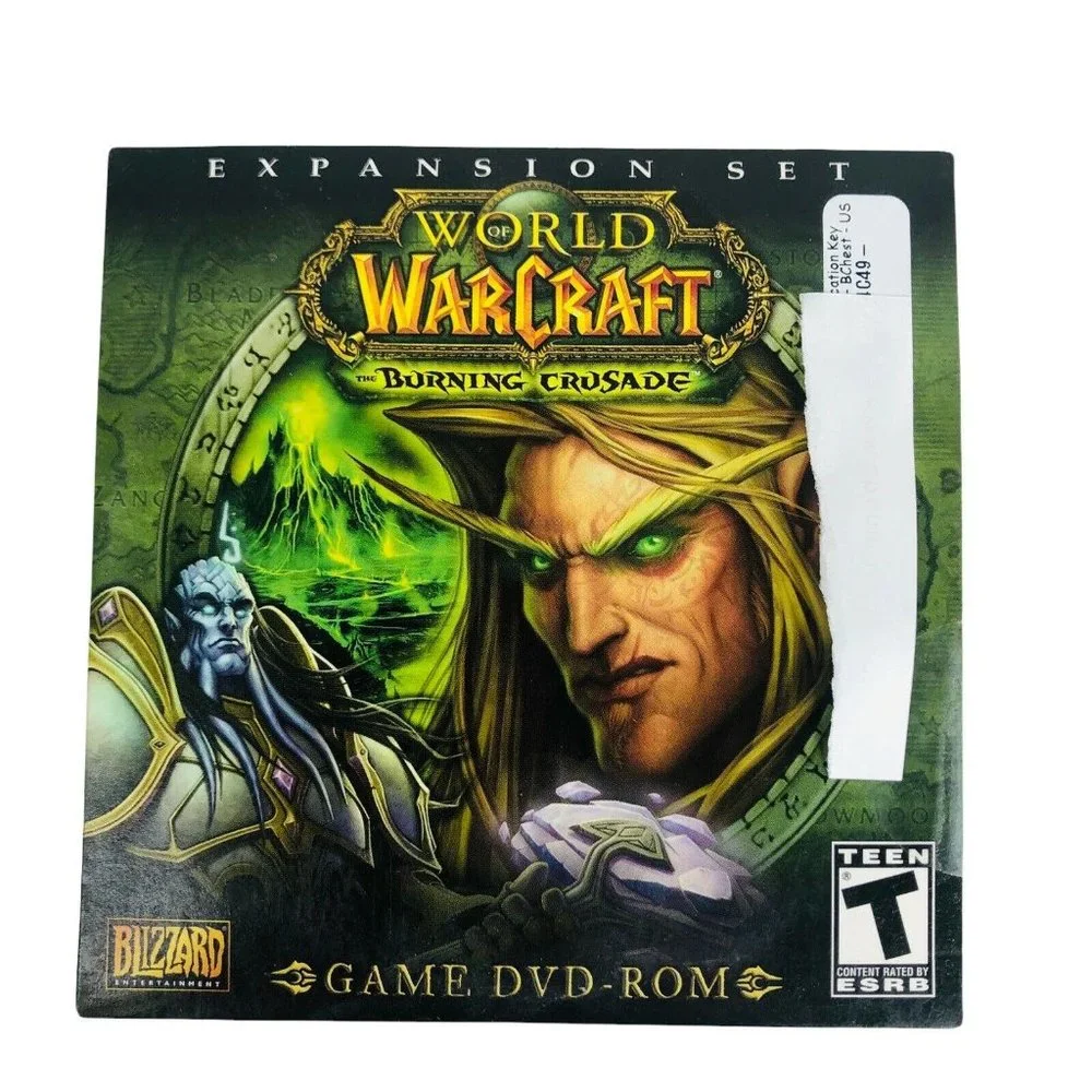 World Of Warcraft Burning Crusade Expansion Set DVD ROM New Sealed Blizzard Code